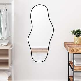 vidaXL Wall Mirror black 100x45cm 348268