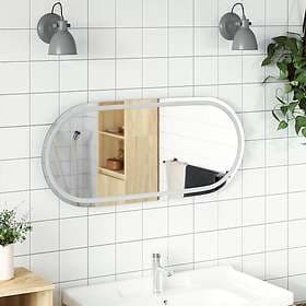 vidaXL Bathroom Mirror LED 100x45 cm oval 353287