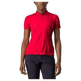 Castelli Tech 2 Short Sleeve Polo Röd S Women's