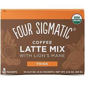 Four Sigmatic Mushroom Coffee Latte Mix With Lion's Mane. 10 portionspåsar