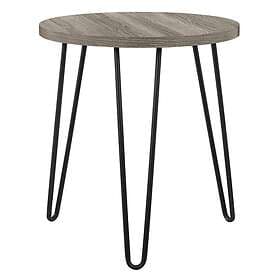 Dorel Home Sidobord Owen Retro Round Black, Grey Oak 50 56