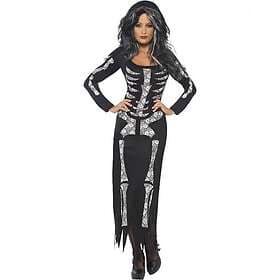 Smiffys Skeleton Dress Costume Masquerade Clothes For Women