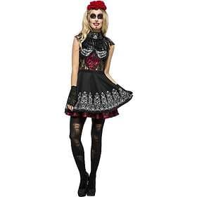 Smiffys Day Of The Dead Dress Black Costume For Women