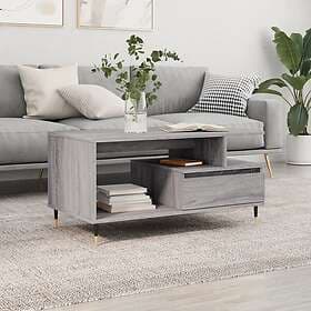 vidaXL Soffbord grå sonoma 90x49x45 cm konstruerat trä 831018