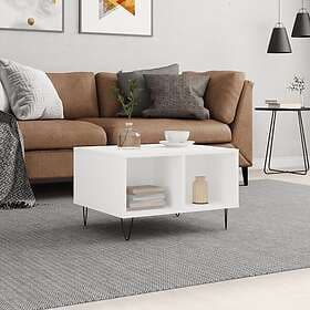 vidaXL Soffbord vit 60x50x36.5 cm konstruerat trä 830540