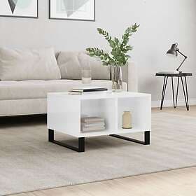 vidaXL Soffbord vit högglans 60x50x36.5 cm konstruerat trä 830550
