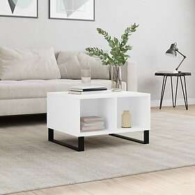 vidaXL Soffbord vit 60x50x36.5 cm konstruerat trä 830548