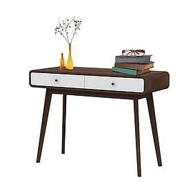 Loft24 Desk Cassie White/Valnöt 120 76