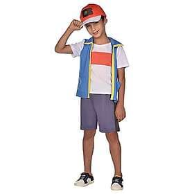 Amscan 9908891 Barn pojkar officiell Pokemon licensierad ask ketchum maskeraddrä
