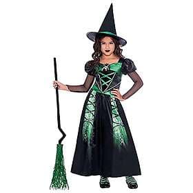 Amscan 9911971 Flickor spindelhäxa klänning halloween kostym 3-4 år