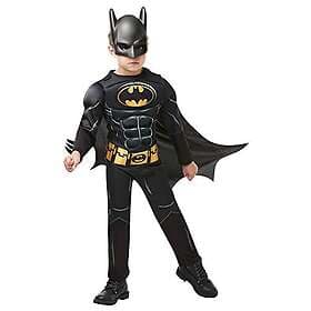 Rubies Batman Black Deluxe Child Costume Superhero Fancy Dress, Child Age 9-10 Y