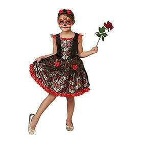 Rubies Rubie's 2630709L Red Rose Day of the Dead, kostym för barn, L
