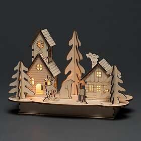 Konstsmide Christmas LED Advent Candlestick House and Animals