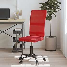 vidaXL Office Chair vinröd nättyg 353012