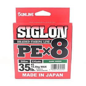 Sunline Siglon PE X8 Braid Dark Green 300m 0.242mm