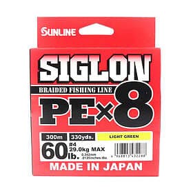 Sunline Siglon PE X8 Braid Light Green 300m 0.342mm