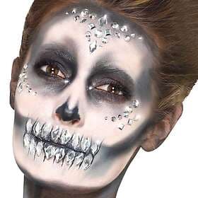 Smiffys Face Jewels Skull Silver