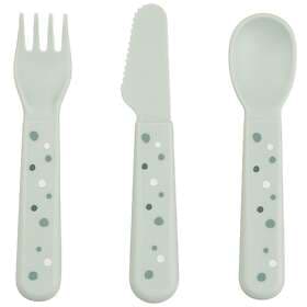 Done By Deer Foodie Happy Dots Grön Cutlery Set 1 pc