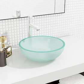 vidaXL Handfat härdat glas 35x12 cm frostat 345240