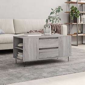 vidaXL Soffbord grå sonoma 102x44.5x50 cm konstruerat trä 831002