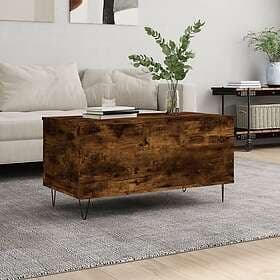 vidaXL Coffee Table Smoked Oak 90x44.5x45cm Constructed Wood 830977