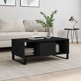 vidaXL Soffbord svart 90x50x36.5 cm konstruerat trä 830597