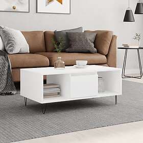 vidaXL Soffbord vit 90x50x36.5 cm konstruerat trä 830588