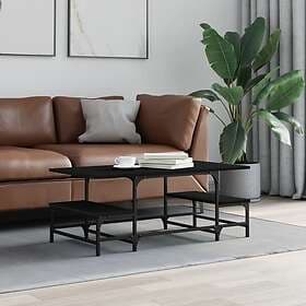vidaXL Soffbord svart 100x50.5x40 cm konstruerat trä 835374