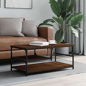 vidaXL Soffbord brun ek 90x49x40 cm konstruerat trä 835313