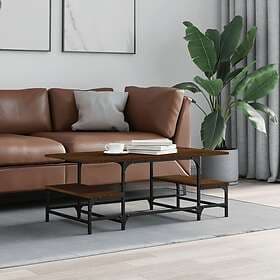 vidaXL Soffbord brun ek 100x50.5x40 cm konstruerat trä 835378