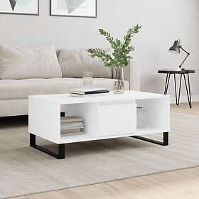 vidaXL Soffbord vit 90x50x36.5 cm konstruerat trä 830596
