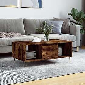 vidaXL Soffbord rökfärgad ek 90x50x36.5 cm konstruerat trä 830585
