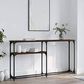 vidaXL Avlastningsbord brun ek 145x22.5x75 cm konstruerat trä 834099