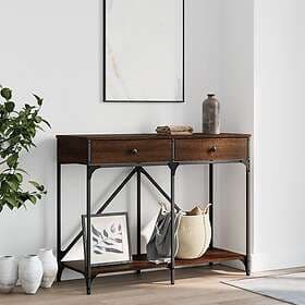 vidaXL Avlastningsbord brun ek 100x39x78.5 cm konstruerat trä 835488
