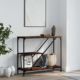 vidaXL Avlastningsbord rökfärgad ek 88.5x30x75 cm konstruerat trä 835481