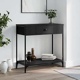 vidaXL Konsolbord svart 75x34.5x75 cm konstruerat trä 834165