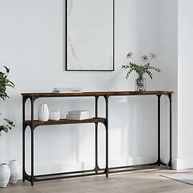 vidaXL Accent Table Smoked Oak 145x22.5x75 cm Engineered Wood 834097