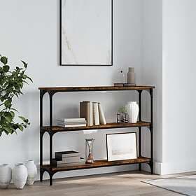 vidaXL Accent Table Smoked Oak 100x22.5x75 cm Engineered Wood 834027