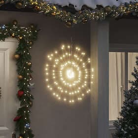 vidaXL 3190511 Christmas Lights 8 pcs 140 LED Warm White 17 cm