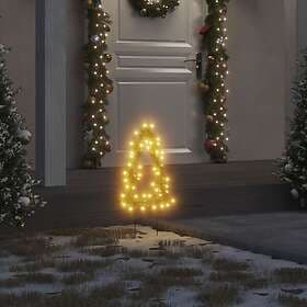vidaXL 357729 Christmas Trees 3 pcs with Spike 50 LEDs 30 cm