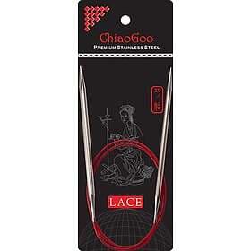ChiaoGoo Red Lace Circular needles Stainless Surgical Steel 80cm 3.50mm