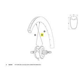 Mavic Cosmic Pro Carbon Ust Ubm Rear Right 16 Units Silver 228 mm
