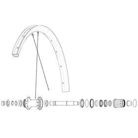Mavic Rear Allroad Pro Carbon Sl Road Rim Silver 700 28´´