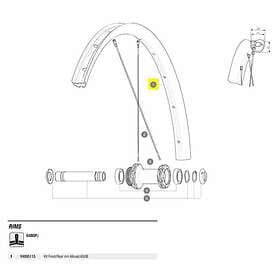 Mavic Front/rear Allroas 650b Road Rim Silver 700 28´´