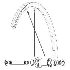 Mavic Front Ebm Allroad S Road Rim Silver 700 28´´