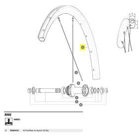 Mavic Ksyrium 30 Disc Front/rear Rim Kit Silver 28´´-700