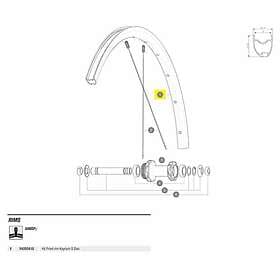 Mavic Front Ksyrium S Disc Road Rim Silver 700 28´´
