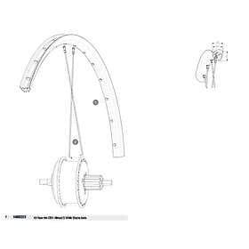 Mavic Rear Ebm Allroad 650 B Road Rim Silver 700 28´´