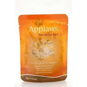 Applaws 12 x Wet Cat Food 70g pouch Chicken & Pumpkin