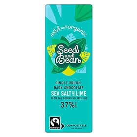 Seed & Bean Milk Chocolate 37% Cornish Sea Salt & Lime EKO 25g